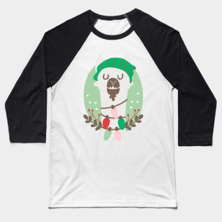 Christmas llama Baseball T-Shirt